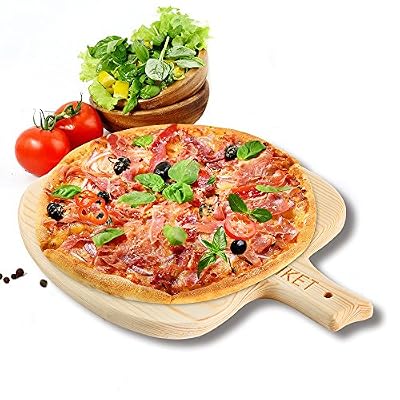 IKET 7inch / 8inch / 9inch Wood Pizza Peel /Pizza tray /Pizza Pan