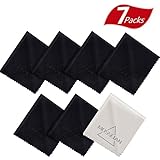 Microfiber Glass Cleaning Cloth, MOSSLIAN 6x7 inch (6 Pack+1 Free) Cleaner Wipes Fabric to Clean Camera Lens, Eyeglasses, iPad, iPhone, Tablet, Cell Phone, Macbook, Laptop, Touch Screen
