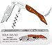 Wine Opener & Waiters Corkscrew (Rosewood) by Bar Brat ™ / Stronger Than Other Wine Openers & Corkscrews/Only Corkscrew You'll Ever Use/Wine Foil Cutter included