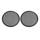 uxcell 8 Inch Car Subwoofer Grill Speaker Cover Protector Guard Black 2pcs