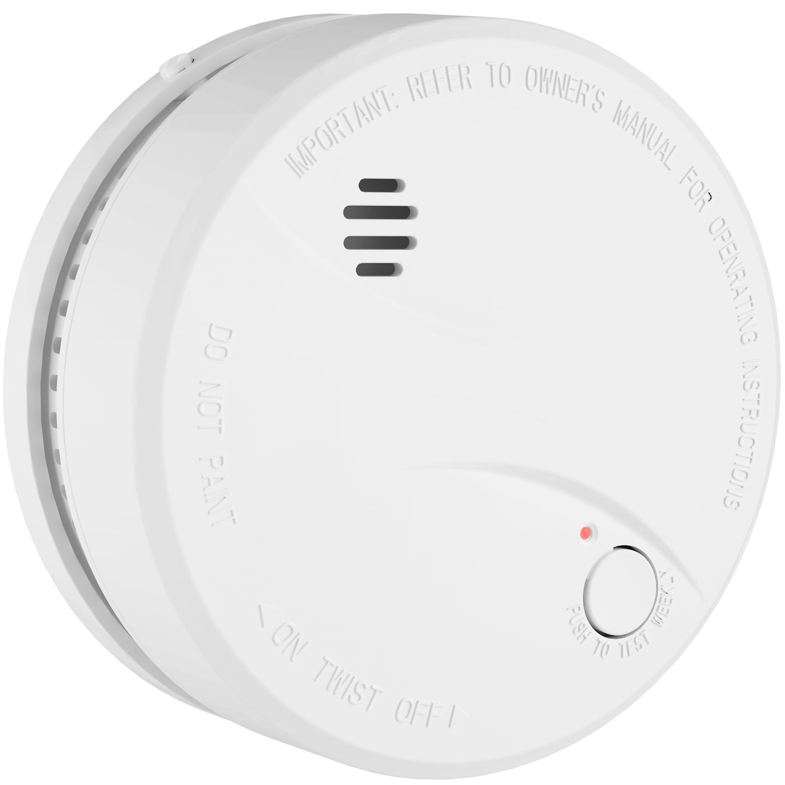 Heiman Smoke Alarm for Home, Fire alarm with 10-Year Sealed Battery, Smoke Detector LPCB Certified with LED Indicator & Silence Button EN14604 Standard, Photoelectric Sensor