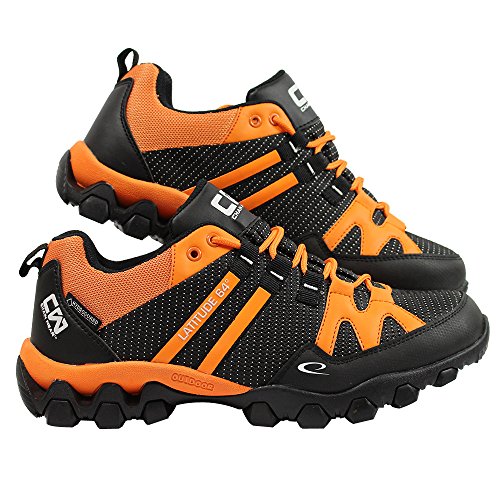 Latitude 64 Chain Wear T-Link Disc Golf Shoe - Black/Orange - Size 8.5