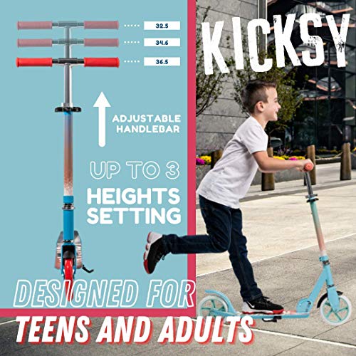 Kicksy Kick Scooter for Kids Ages 612 & Scooter for Teens 12 Years