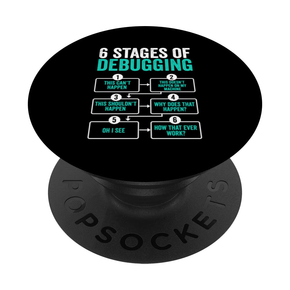 Debugging Full Stack Coder Software Developer PopSockets Swappable PopGrip
