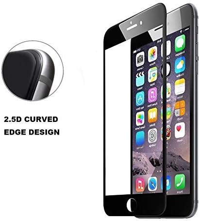 iPhone 6s Plus Screen Protector, Sincase Full Coverage iPhone 6 Plus Tempered Glass Protector 2.5D Curved Edge Shatterproof Glass Screen Cover for iPhone 6s / 6 Plus 5.5, Black