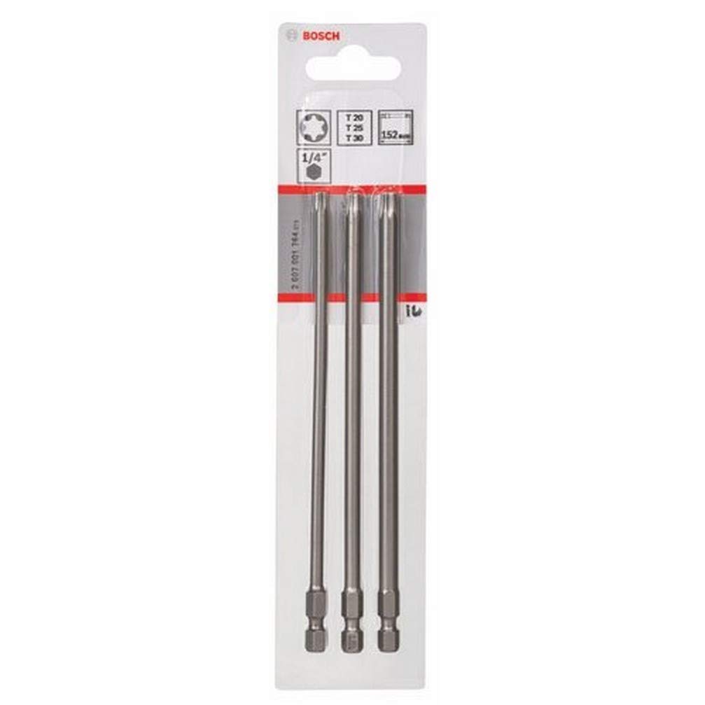 Bosch 2607001764 Extra Hard Screwdriver Bit Set (3-Piece)