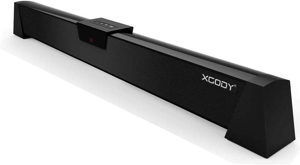 TV Sound Bar, XGODY 20” G-XS02 Wireless Wired Audio Surround Soundbar Bluetooth Speaker for Home TV with 2.0 Channel Sound System