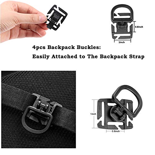 Golden^Li Tactical Molle Clips Attachments Set, 30pcs Perfect Grip