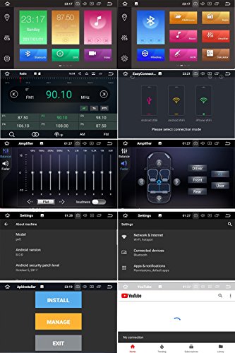 Android 8.0 2005-2012 SUZUKI Grand Vitara Indash Car Stereo Radio Head Unit GPS Navigation System with DVD Player/Bluetooth/SD/USB/Radio/Steering Wheel Control/8 Core/4GB RAM/Free Map