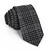 Elviros Mens Eco-friendly Handmade Plaid Cashmere Wool Slim Tie 2.4'' ( 6cm ) Tartan D