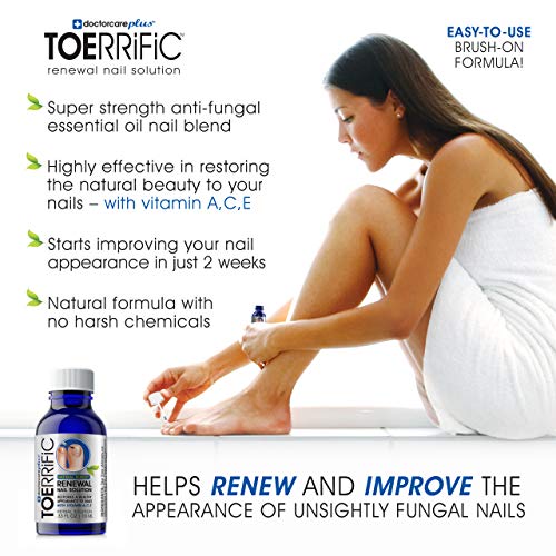 Natural Toenail Fungus Treatment - All Natural Anti fungal Nail & Toe Nail Renewal with Tea Tree, Oregano & Essential Oils, Restore Damaged Yellow Thick Discolored Nails Back to Health by Toerrific - Thumbnail 3