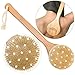 Conquer Beauty - Dry Brushing Body Brush with Massage Nodes - Bamboo Long Handle Back Scrubber for Shower Brush with Natural Boar Bristles - Skin Care Exfoliator Reduce Cellulite Bath & Spa - 1 Piece