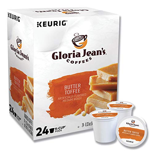 Gloria Jean's Butter Toffee Keurig Single-Serve K-Cup Pods, Medium Roast Coffee, 96 Count - //coolthings.us