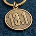 Half-marathon Runner’s Gift - 13.1 Keychain - Unique Gift for a 13.1 Finisher - Men and Women Love This Idea to Celebrate the Accomplishment of Their First Time Running or Jogging a Half-marathon