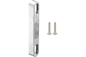MaxxGeek Sliding Door Keeper with 3-1/8'' Screw Hole Spacing and 4-1/4''Height×15/32''Width.,Zinc Diecast Door Keeper with One Pair Screws for Sliding Patio Door Locks