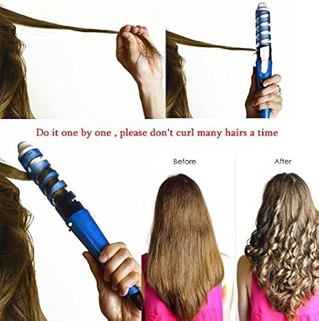 Buy Cromtail Professional Hair Curler Electric Curl Ceramic Spiral