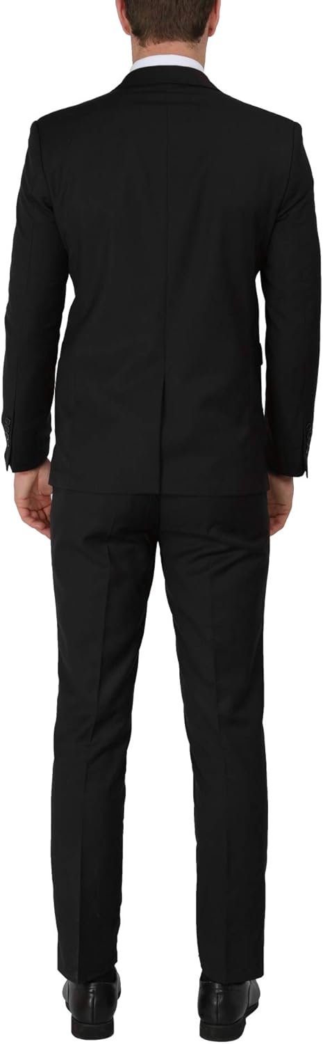 WEEN CHARM Men's Slim Fit 2-Piece Suit One Button Blazer Wedding Tuxedo Single Breasted Jacket Pants Set at  Men’s Clothing store