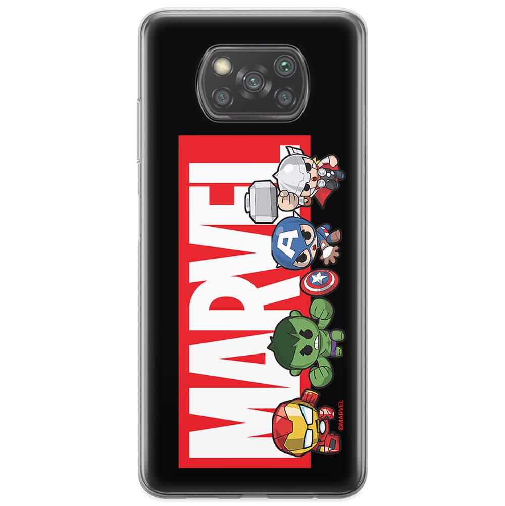 ERT GROUP mobile phone case for Xiaomi POCOPHONE X3 original and officially Licensed Marvel pattern 010 optimally adapted to the shape of the mobile phone, case made of TPU