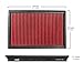 Upgr8 U8701-1506 Hd PRO OEM Replacement High Performance Dry Drop-in Panel Air Filter Red