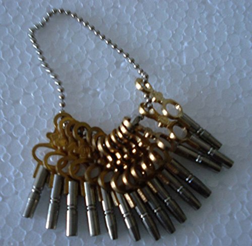 Brass Blessing New 14 Pcs Universal Pocket Watch Key Set