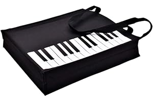 COCOMK Piano Keys Handbag Reusable Grocery Bag Shoulder Shopping Bag Tote Bag for Music Teacher Girls Gift Bag