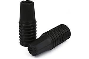 BangQiao 17 PCS 3.55" Plastic Deep Nursery and Seedling Pots, Transplant Seed Starter Planter, Black