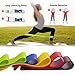 LETSCOM Resistance Bands, Latex Exercise Loop Bands for Stretching Pilates and Home Fitness, 5 Stretch Levels Workout Elastic Band with Carry Bag, EBook and Online Videos, Set of 6