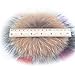 FURTALK Womens Girls Winter Fur Hat Real Large Raccoon Fur Pom Pom Beanie Winter Hats