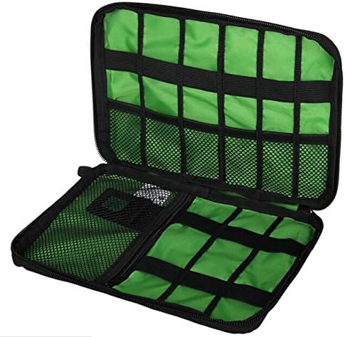Electronics Accessories Zippered Case Bag Cables Cosmetic Travel Organizer USB Flash Drive Chargers Kits,Black