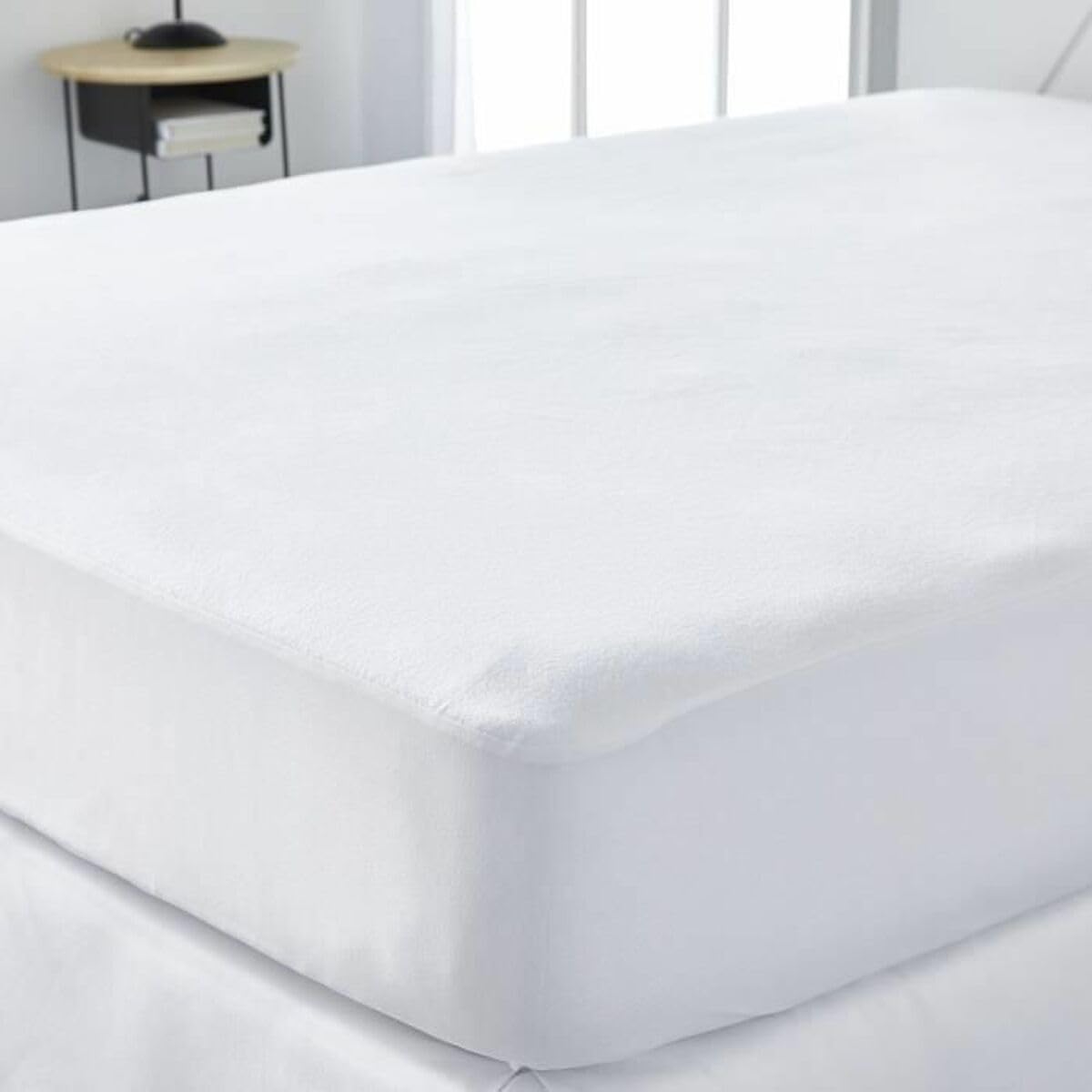 TODAY Waterproof Mattress Protector 140/190 Anti Dust Mite, Cotton, White