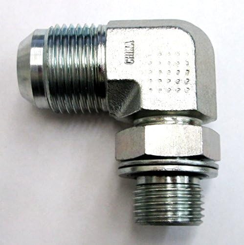 AF 9059-06-04 - 3/8 Male JIC (9/16''-18 Threads) X 1/4 Male BSPP (.520''-19 Threads) 90 With O-Ring