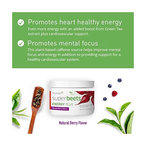 HumanN SuperBeets Energy Plus with Grape Seed Extract Includes Beet