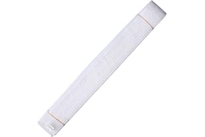 BOOW OTRIEK Taekwondo Colored Ranking Belts Cotton Martial Arts Judo Karate TKD Aikido Uniform Belt Adult (White, 280cm)