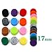 RoyAroma 17mm (2/3 inch) Replacement Felt Pads(48 Pieces) for 25mm Essential Oil Diffuser Locket Pendant Necklace with 12 Colors