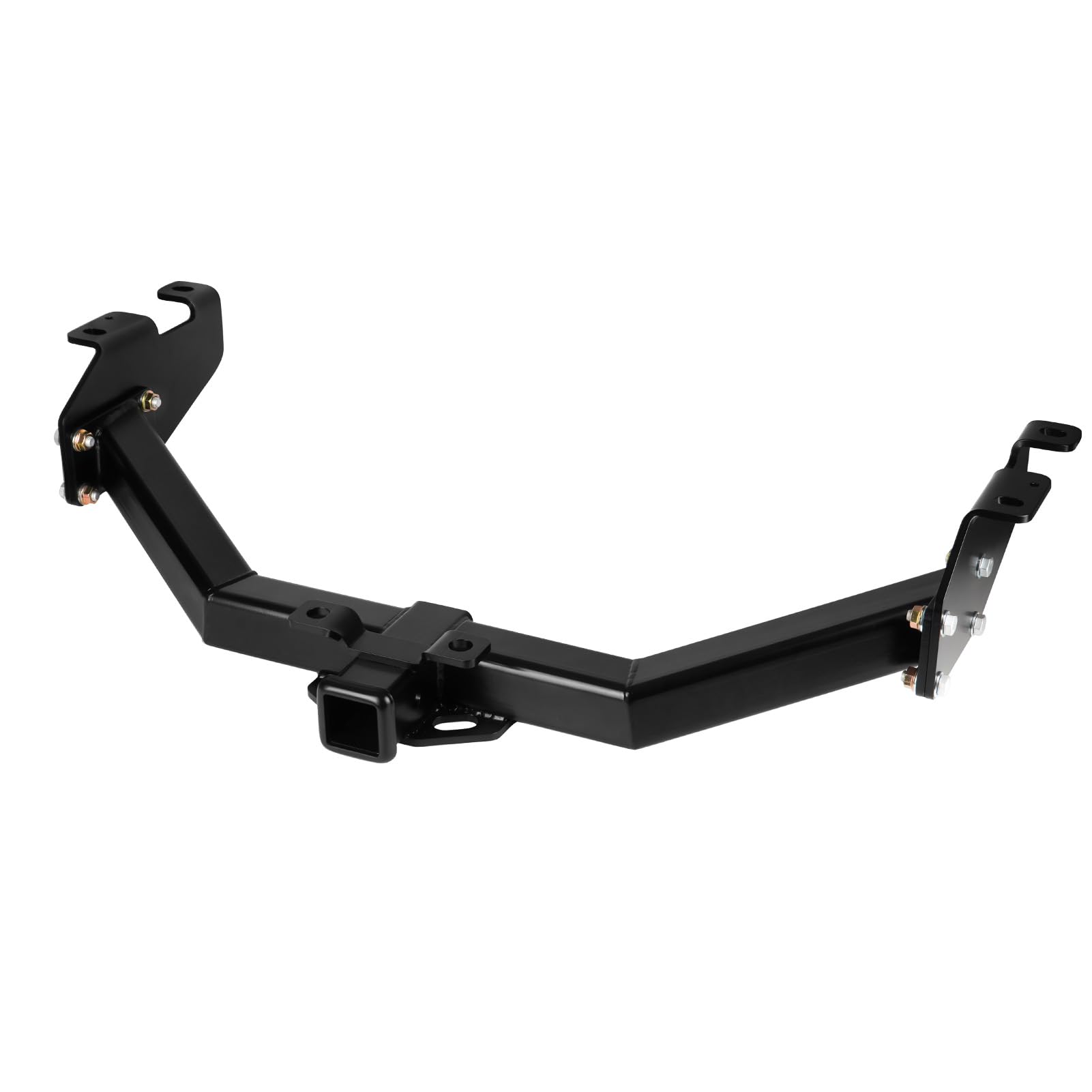 Photo 1 of 2" Receiver Trailer Hitch, Fits for Chevrolet Silverado 1999-2013, for GMC Sierra 1500, 1500 HD, 2500 1999-2013, Square Tube Frame, Black Class 4 Towing Hitch Kits Carrier