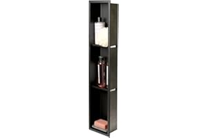 ALFI brand ABNC0836-BLA Shower Niche, 36"L x 8"W x 4"H, Black Matte
