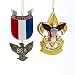 Boy Scouts OF America Eagle Badge And Fleur DE Lis Ornament (set OF 2) primary
