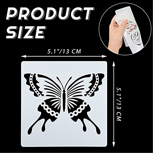 16 Pieces Butterfly Stencils Reusable Butterfly Template Art Painting