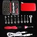 eQFeast Improved Black Marked Size - Rechargeable Lighted Crochet Hooks with Interchangeable Heads(9 Sizes,2.5mm to 6.5mm)-LED Lite Hooks Sets for DIY Weave Yarn