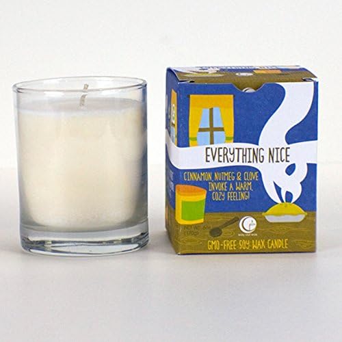 Vermont Soy Way Out Wax Candle~Everything Nice (Holiday Spice)~Clear Glass Tumbler~6oz