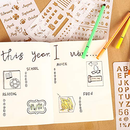 2 5ARTH+Journal+Stencils+Set+Templates