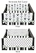Sweet Jojo Designs 2-Piece Grey, Navy and Mint Woodland Arrow Teething Protector Cover Wrap Baby Crib Side Rail Guards
