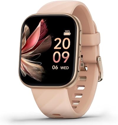 FITVII Health Fitness Tracker Smartwatch 120+ Sport Modes 7 Day Battery Gold