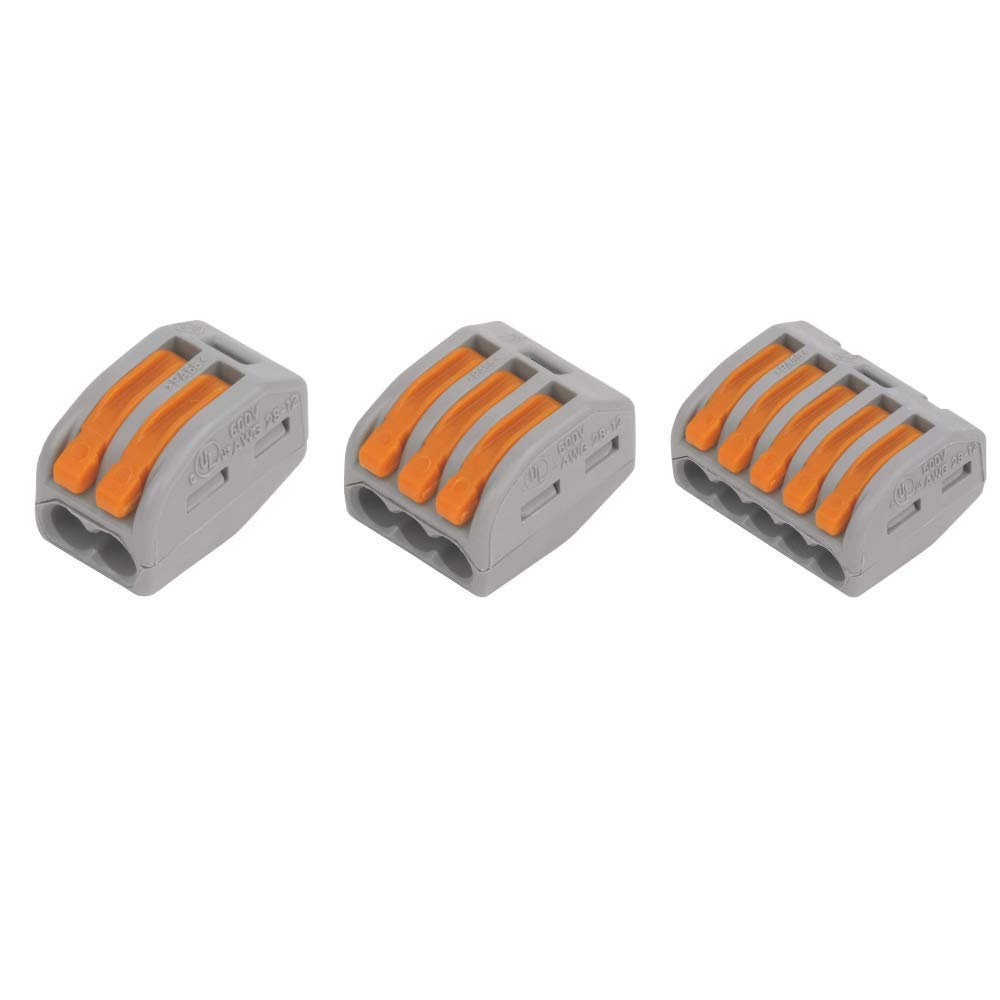 WAGO 222-412 x35, 222-413 x25, 222-415 x15 of Each Electrical Connectors Conductor Wire Clamp Terminal Block