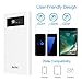 20000mAh Portable Charger,Quick Charge 3.0 Dual Input Output Typec-C Port with LCD Display High Capacity Power Bank,External Battery Pack for iPhone, Samsug,Android and More (White)