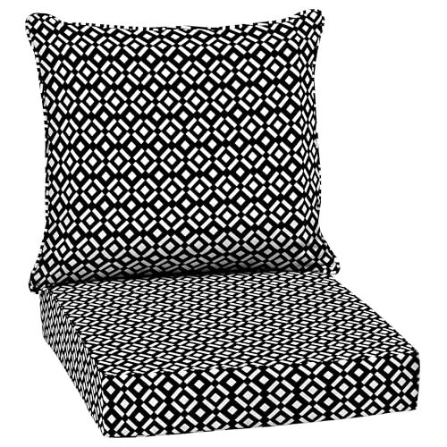 Arden Outdoor Deep Seat Cushion Set, 24 in x 24 in, Weather-Proof, Rain-Proof,…