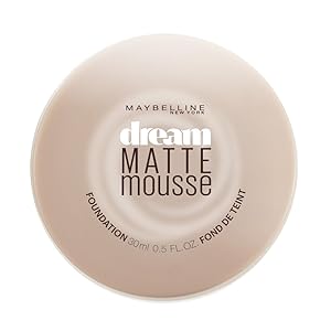 Maybelline New York Dream Matte Mousse Foundation, Honey Beige, 0.5 Fl Oz (Pack of 1), Packaging May Vary