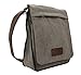 Sechunk Small Vintage Canvas Messenger Cross body bag Shoulder bag (Grey, small)