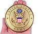 United States Military Army Metal Auto Decal Emblem, 4 Inch