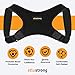 Atlus Strong Posture Corrector for Men and Women - Upper Back Clavicle Brace Support - Subtle Under Clothing Wear - Back and Shoulder Pain Relief, Black
